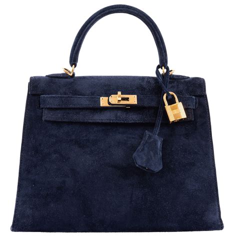 hermes kelly suede